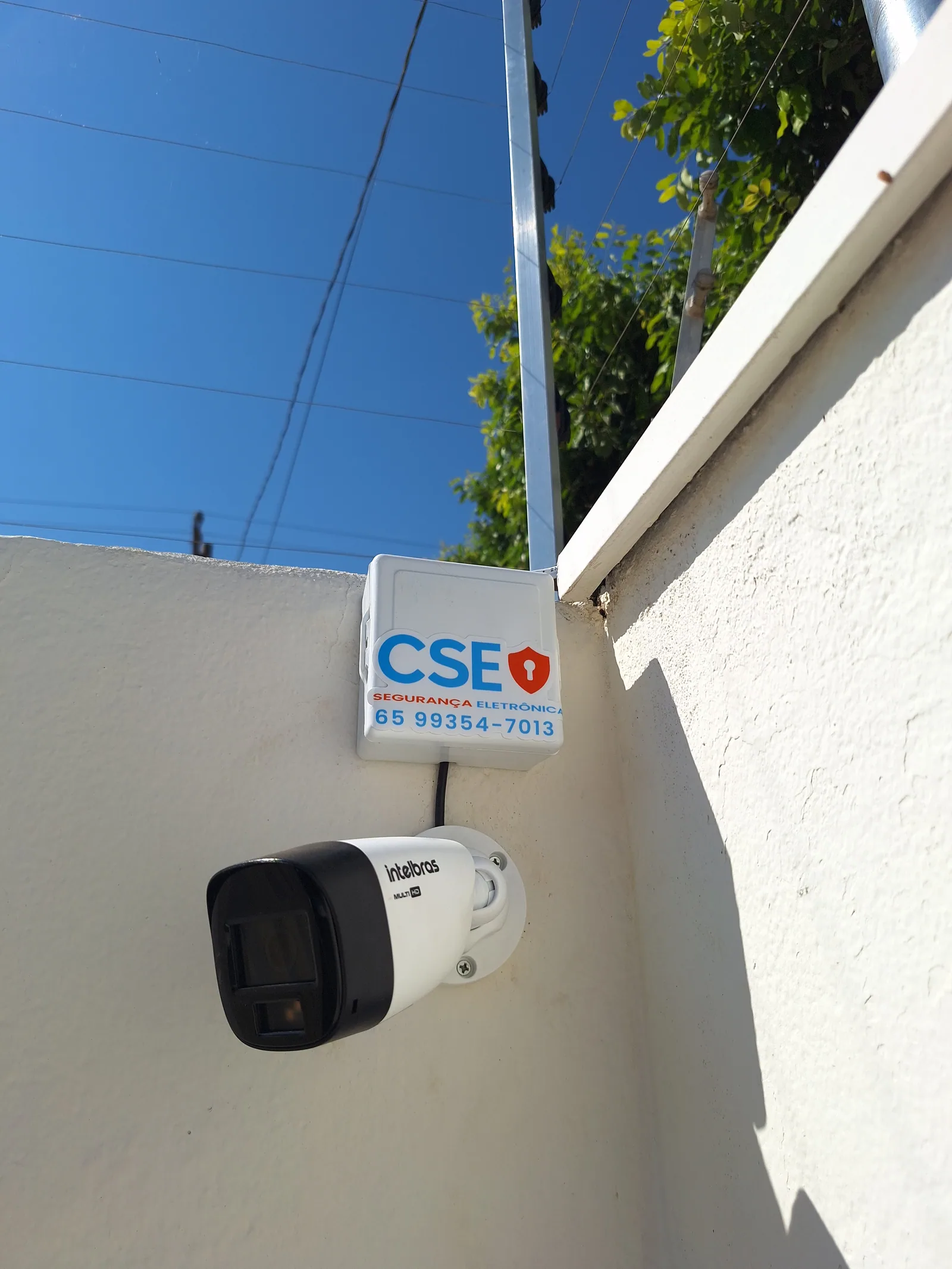 Câmera Intelbras com infraestrutura CSE